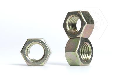  碳钢8级彩锌1型六角螺母GB6170